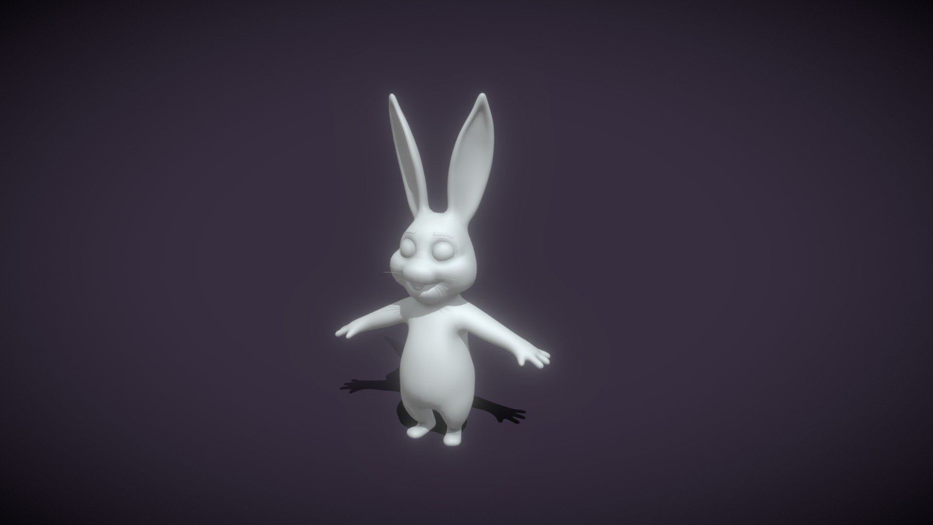 Cartoon Rabbit Rigged Base Mesh 3D Model 3d model