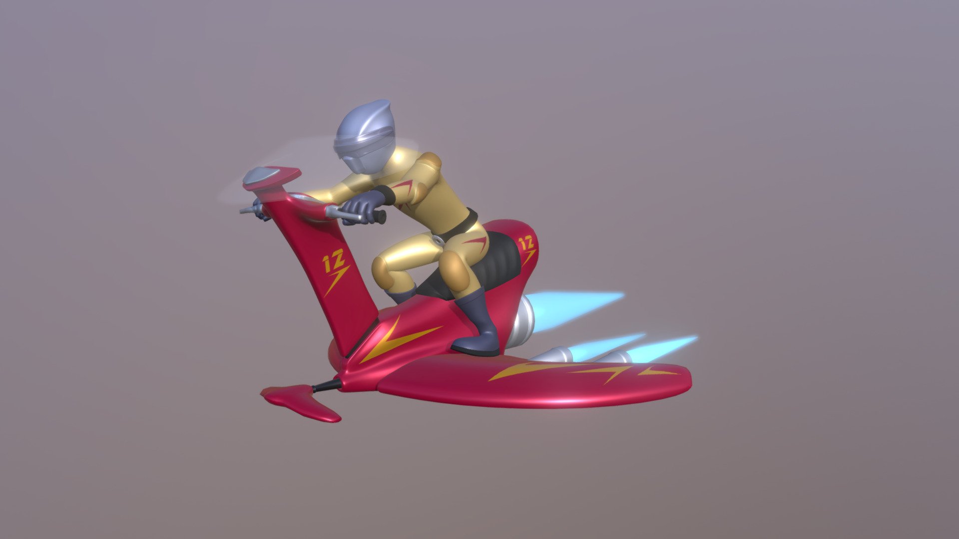 Air Biker 3d model