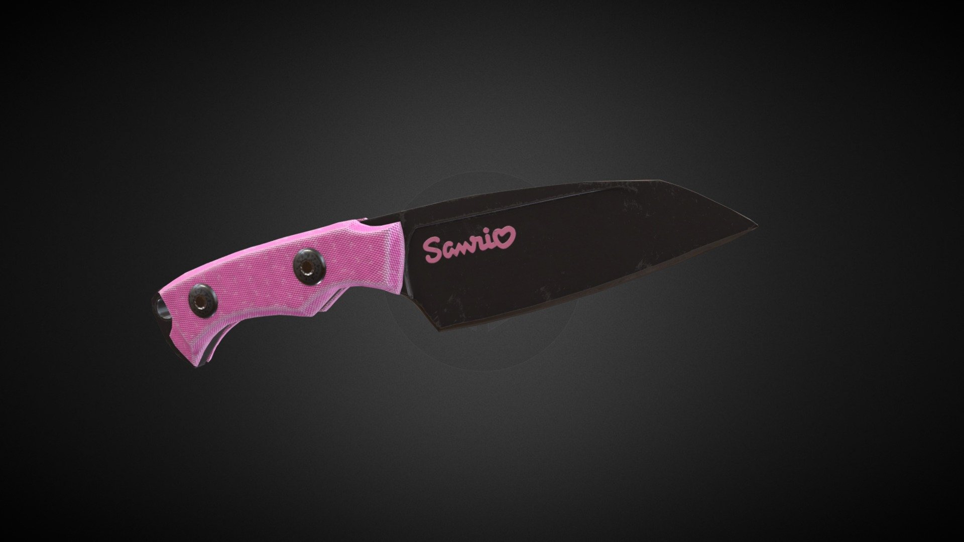 Dervish Knife Game Res with Kuromi Skin 3d model