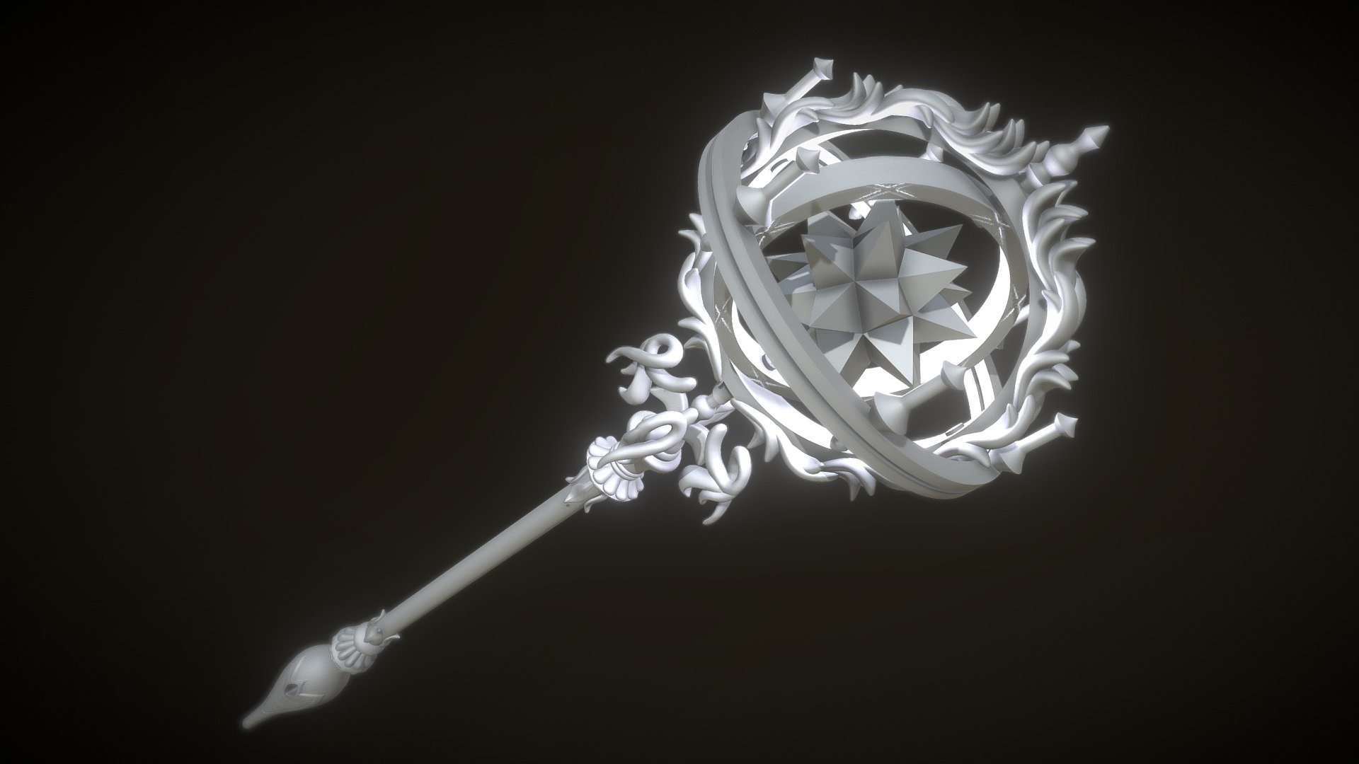 Wizard Staff 3d model