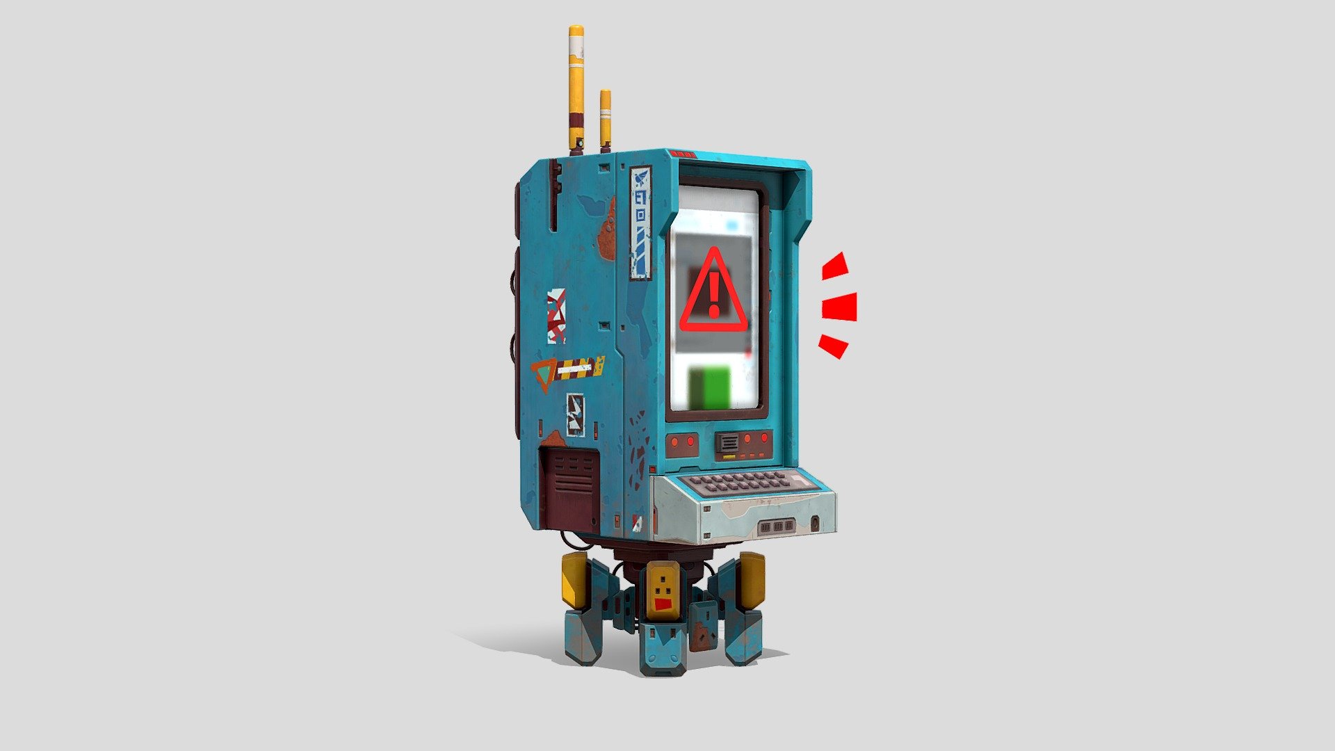 The Mobile Media Bot 3d model