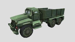 Military Truck Low Poly