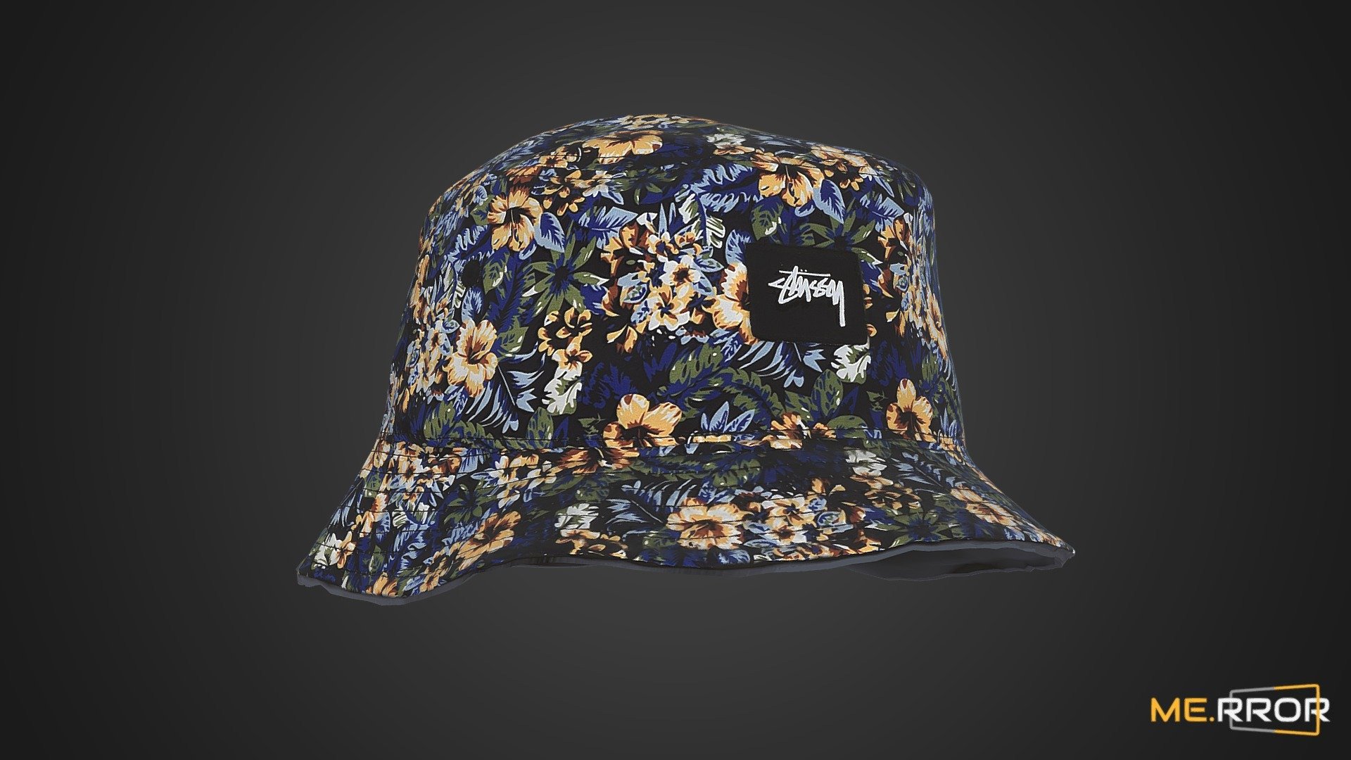 [Game-Ready] Floral Bucket Hat 3d model