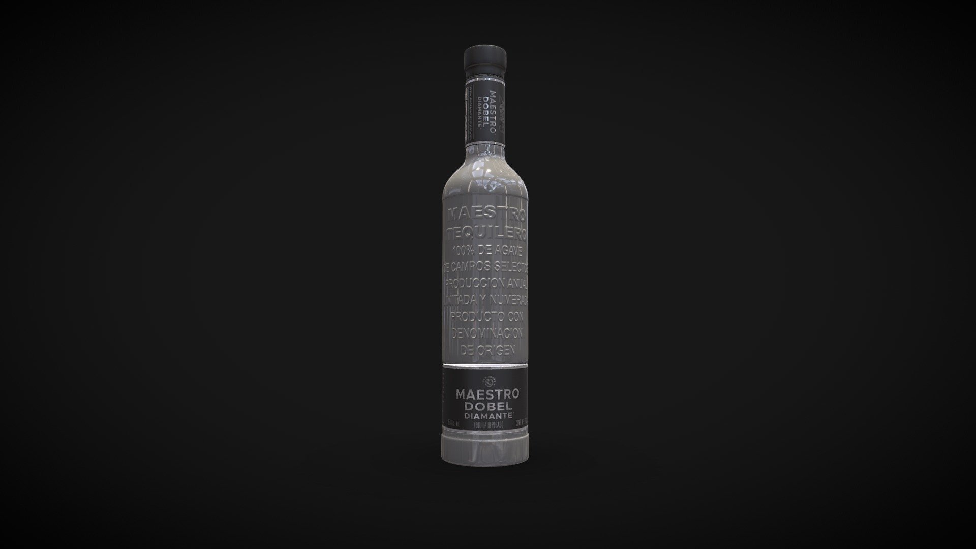 Tequila Maestro Dobel Diamante 3d model