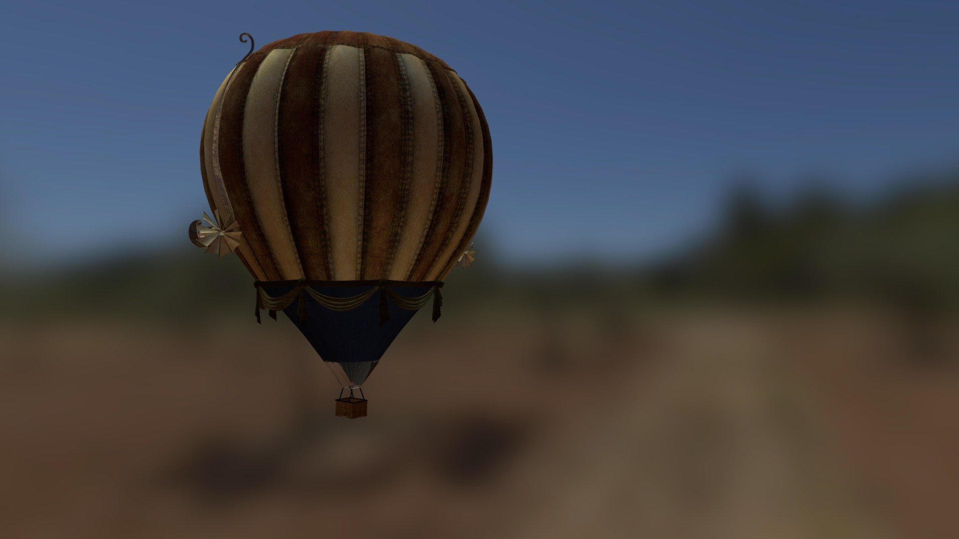 Steampunk Ballon 3d model