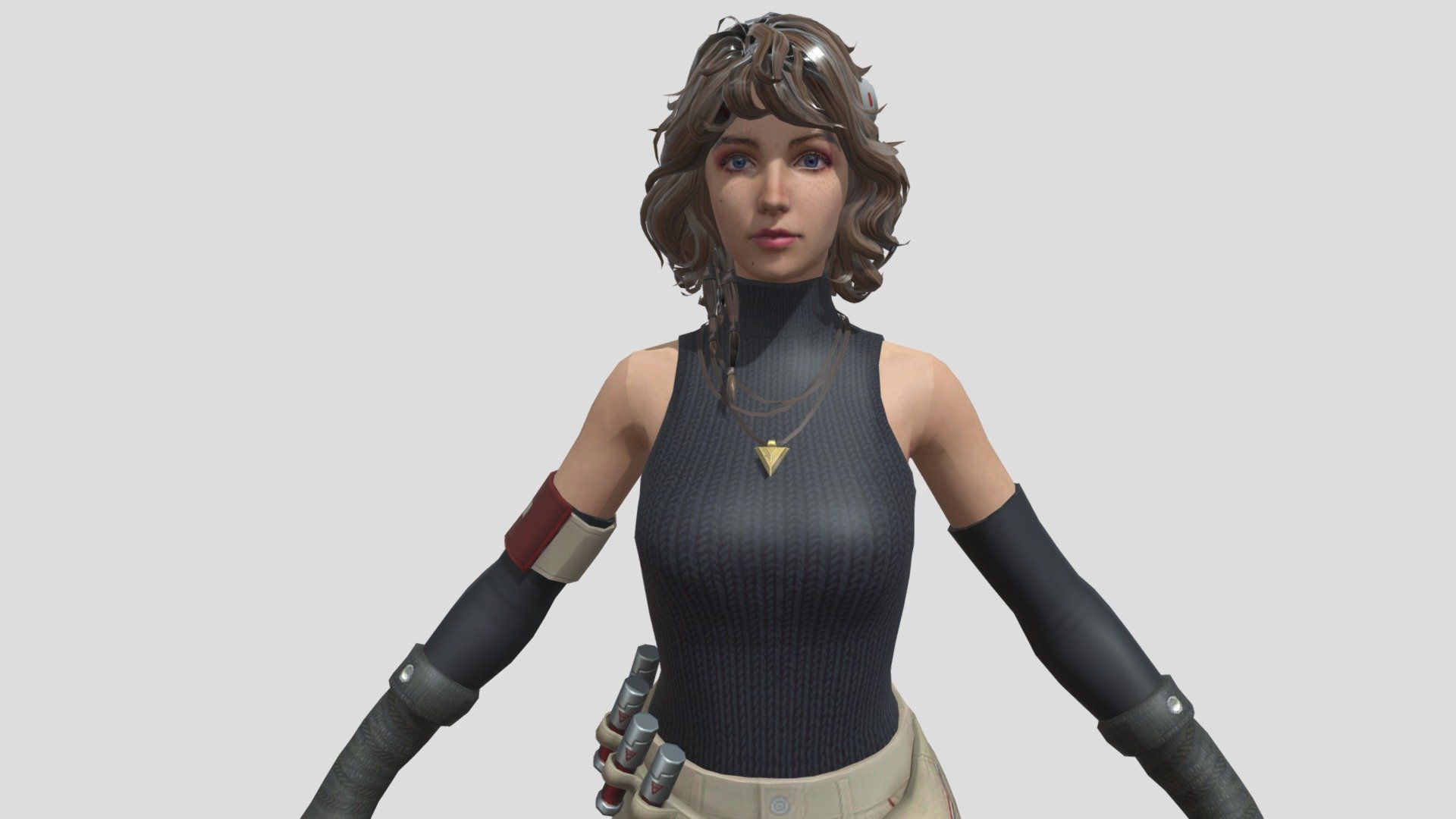 Olivia free fire 3d model