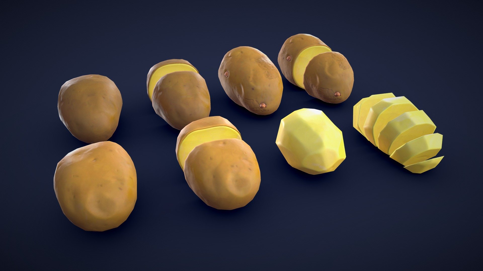 Stylized Potato 3d model