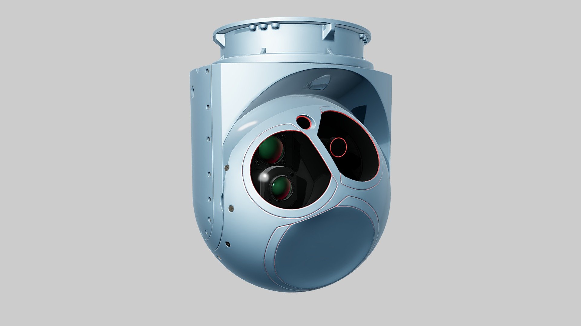 Plane sensor pod 3d model