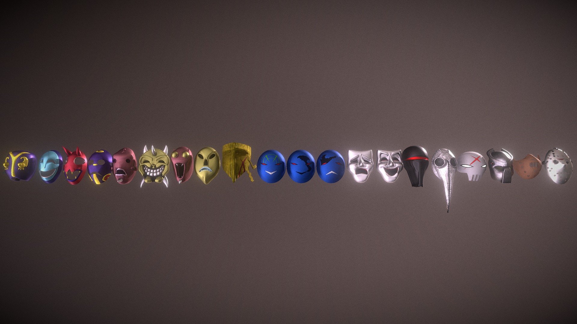 3D Masks 3d model