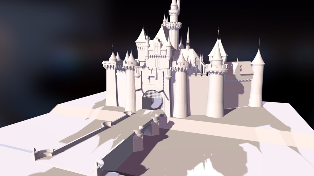 Disneylands Sleeping Beauty Castle 3d model