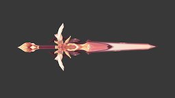 Lowpoly Handpaint Texture-Sword_002