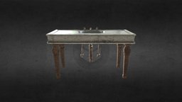 Victorian bathroom sink