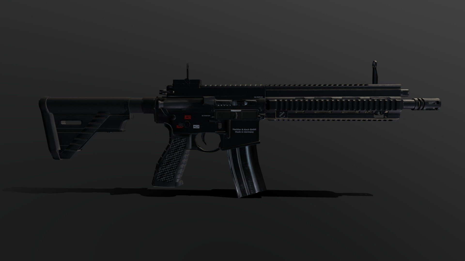 HK416 Test 3d model