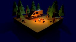 Low Poly Van Life