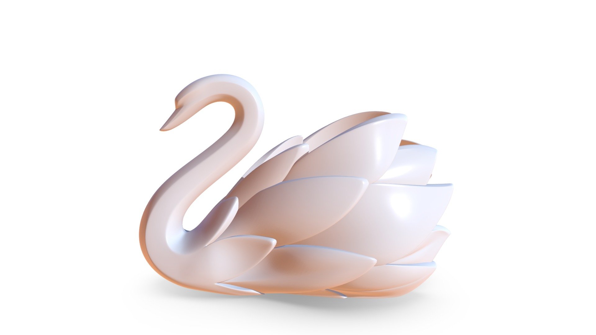 Swan holder 3d model