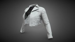 White Biker Jacket