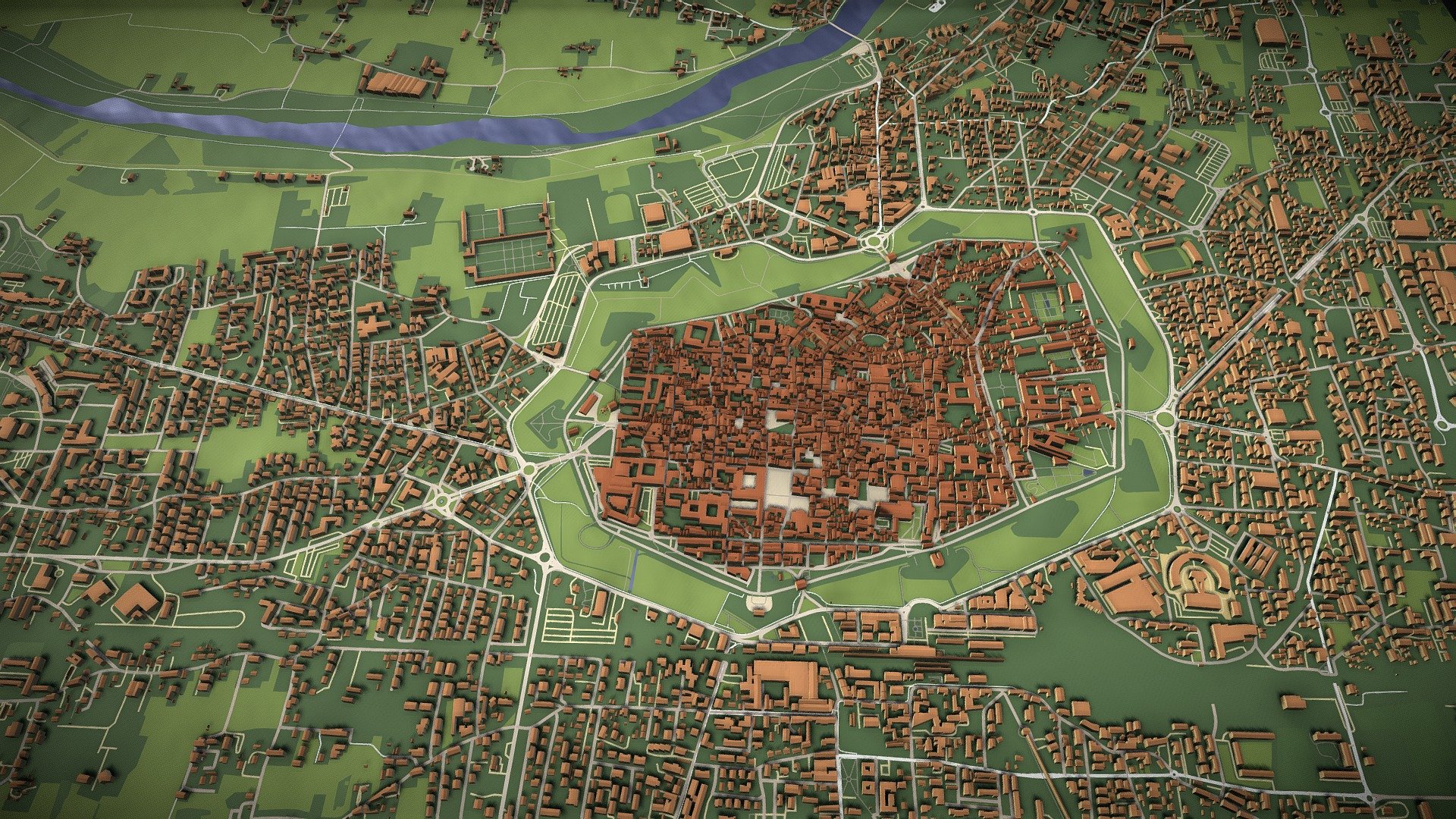 Lucca Italy 3d model