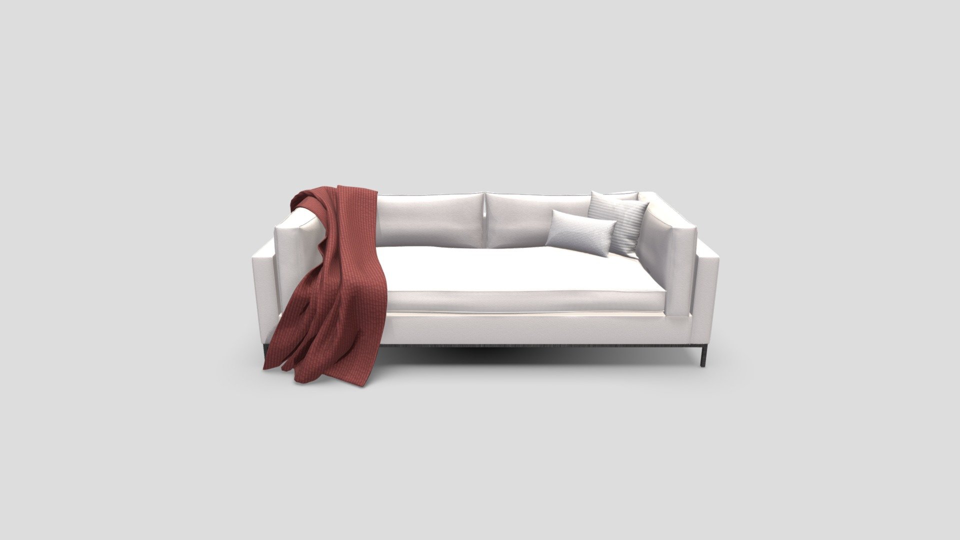 Couch for Archvis and AR 3d model