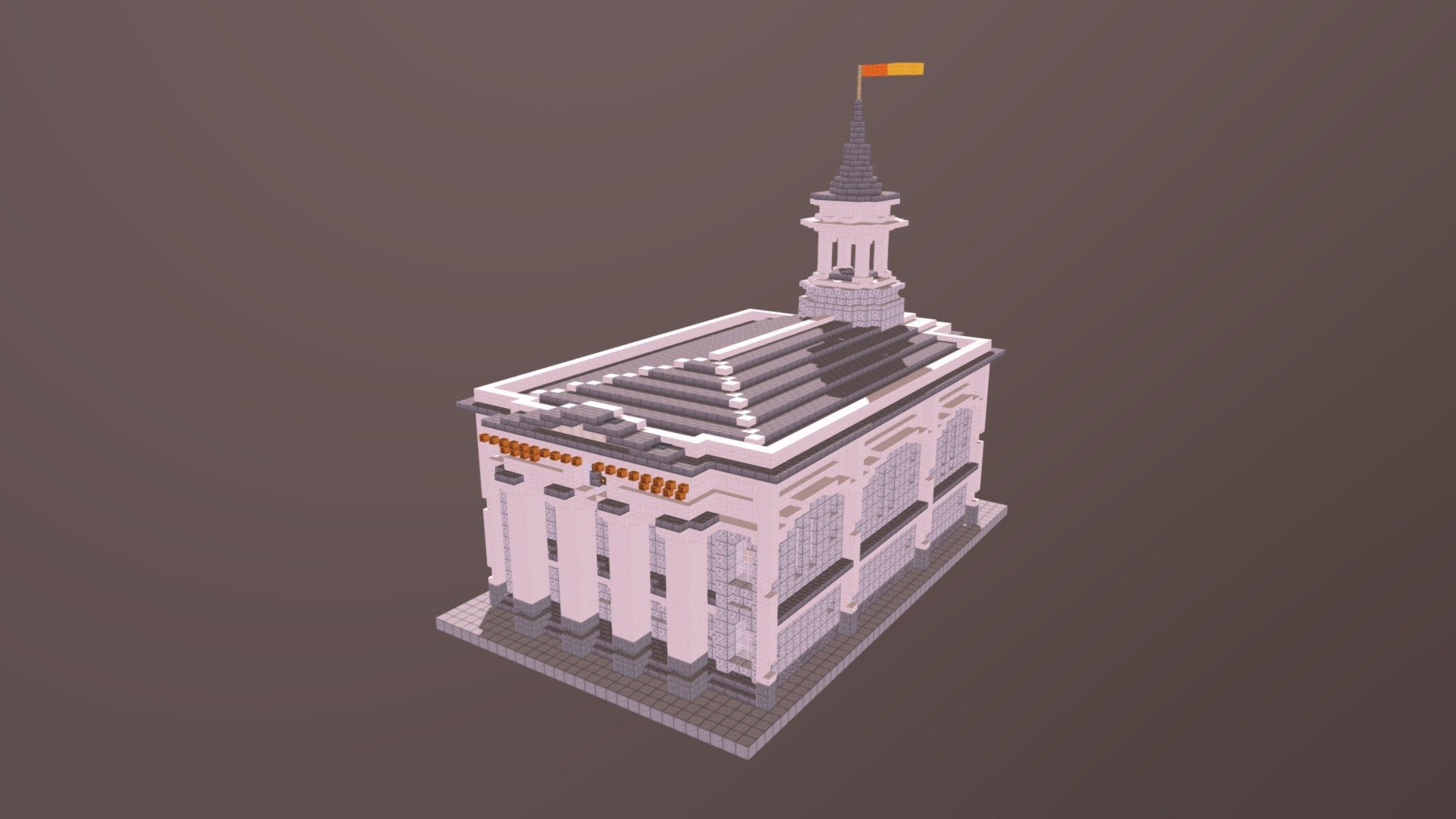 Mineopolis Town Hall | Minecraft 3d model