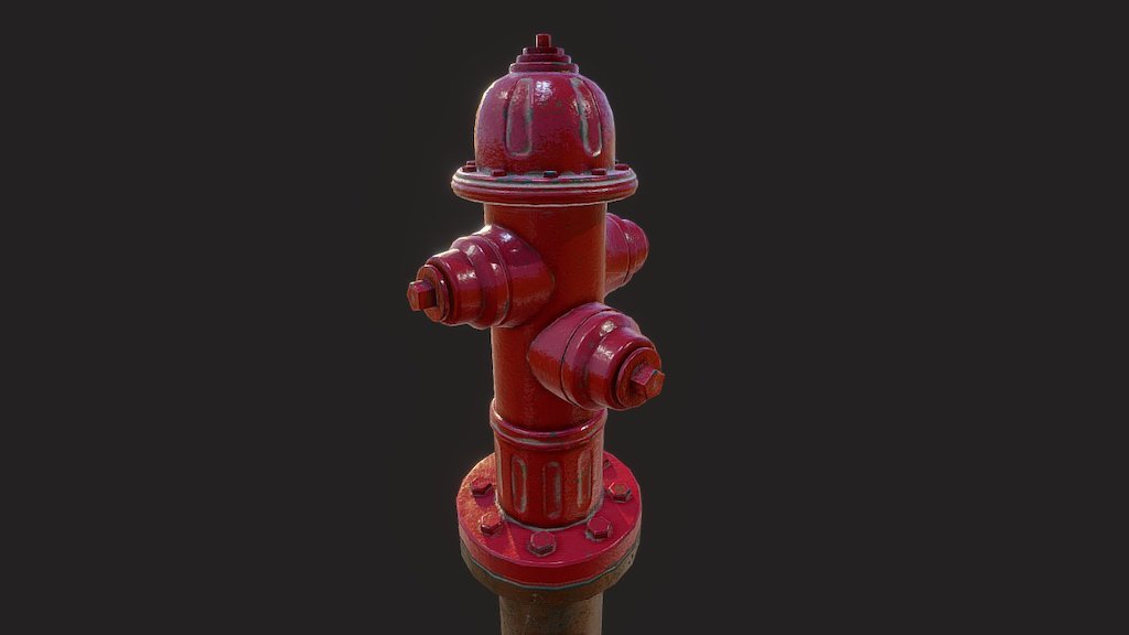 Fire Hydrant Asset 3d model