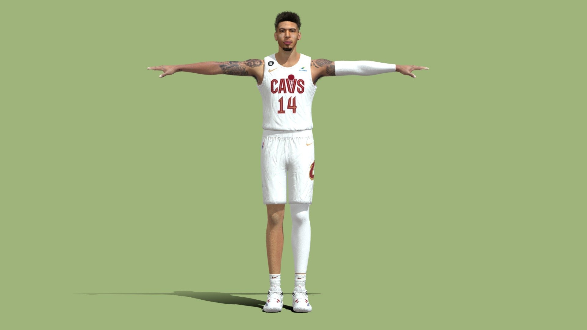 T-Pose Rigged Danny Green Cavs NBA 3d model