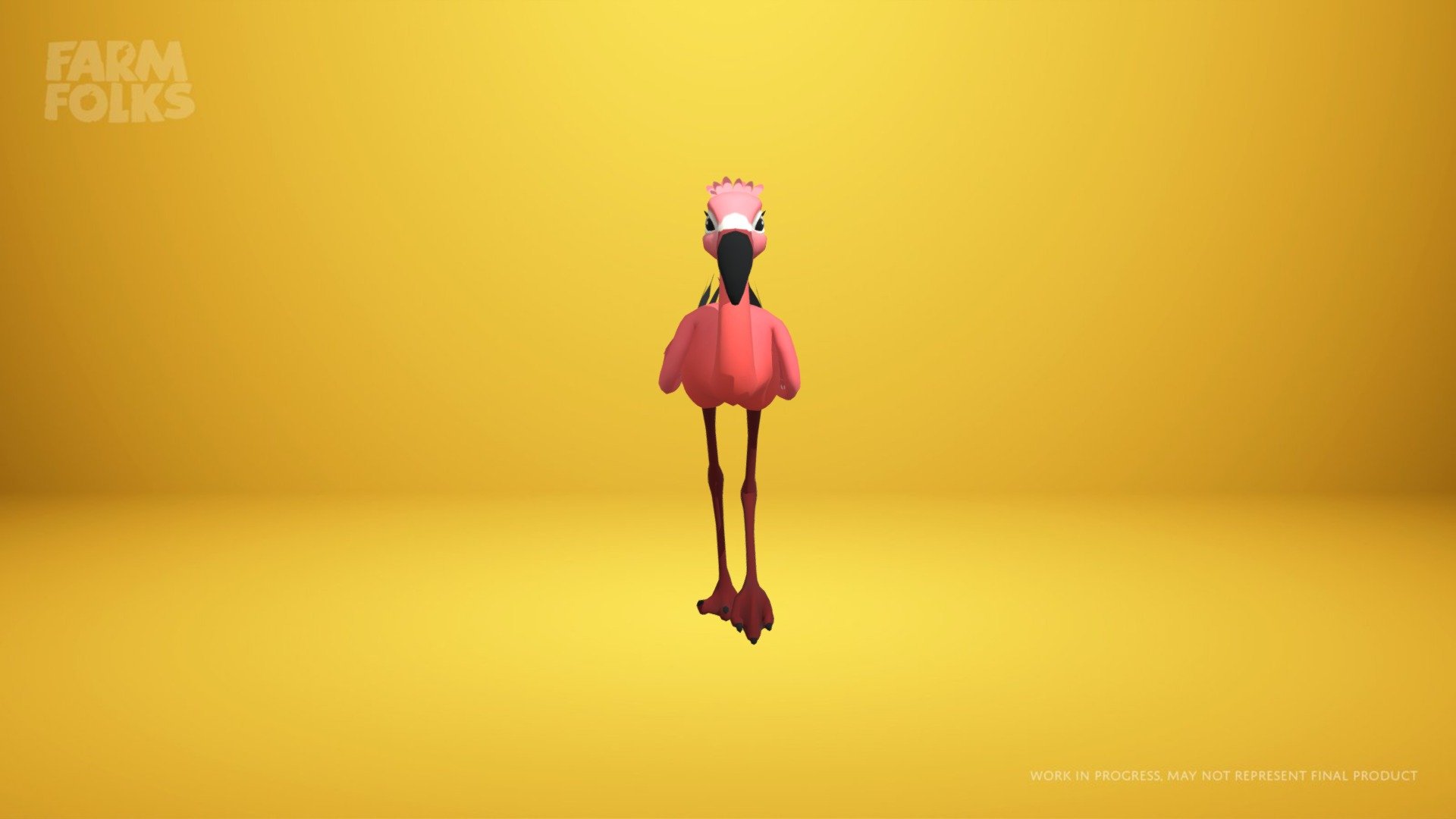 Flamingo Jogging Animation [Farm Folks] 3d model