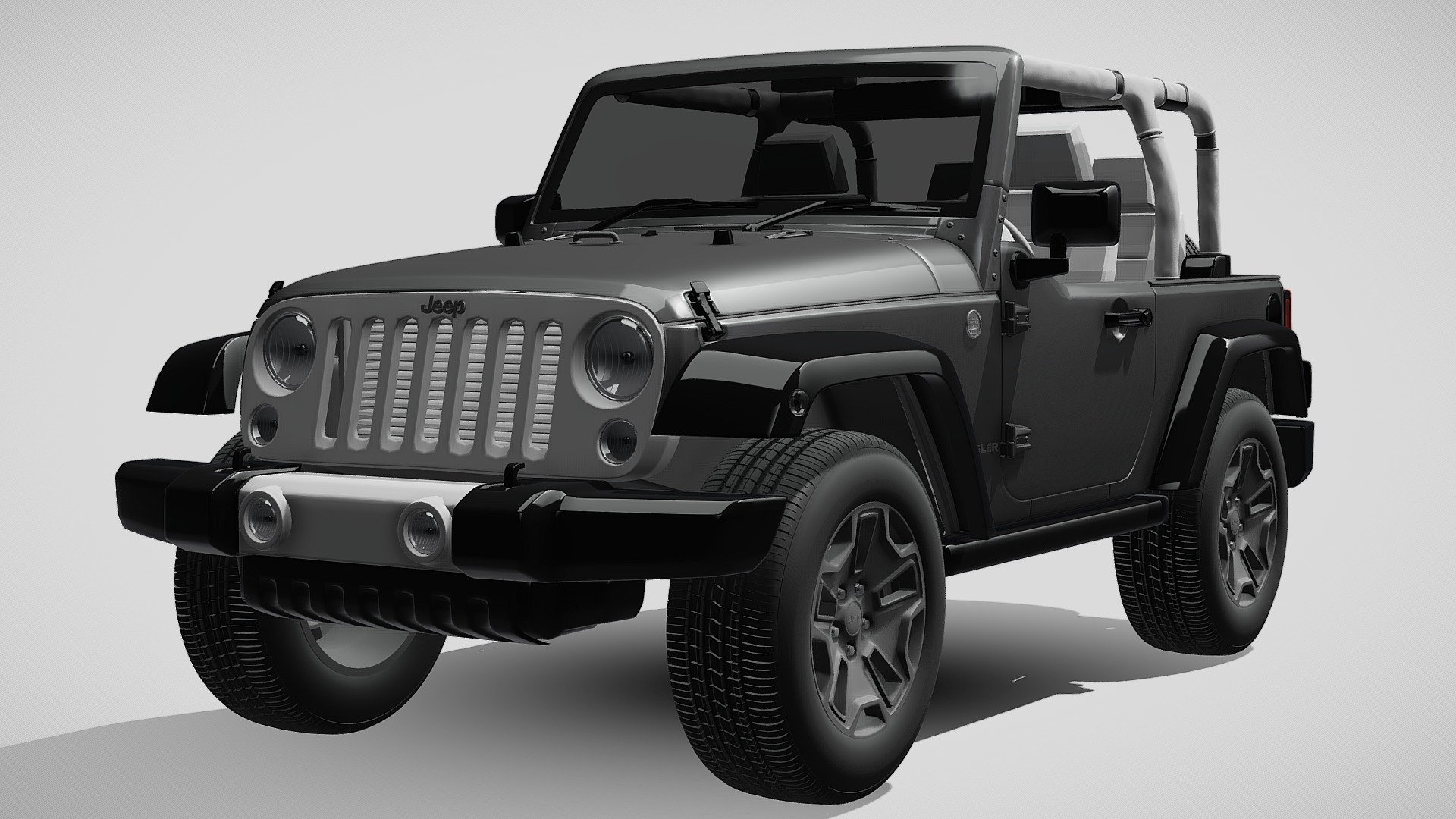 Jeep  Wrangler  Willys  Wheeler  Edition 2014 3d model