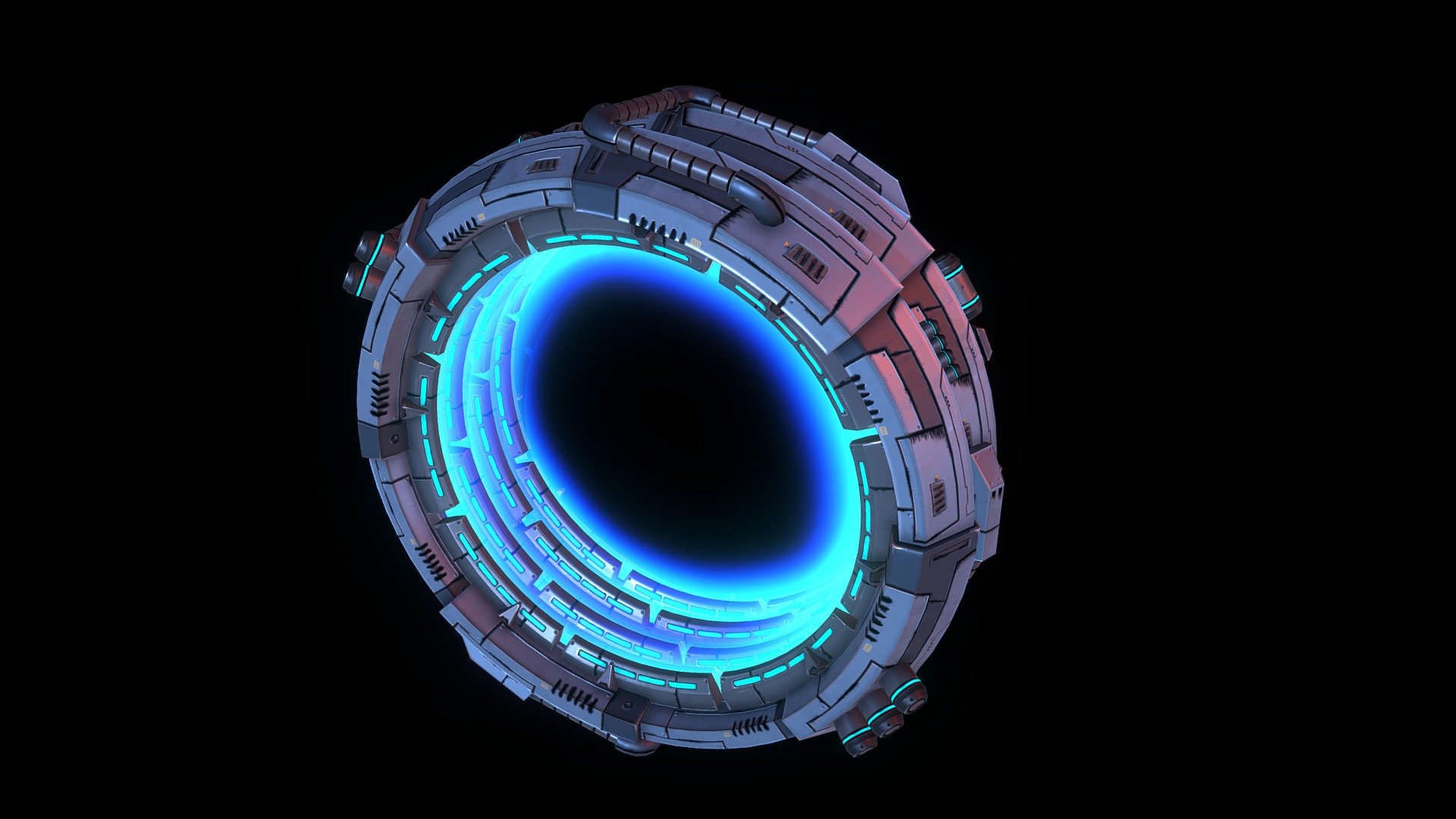 Modular Warp Gates Example 3d model