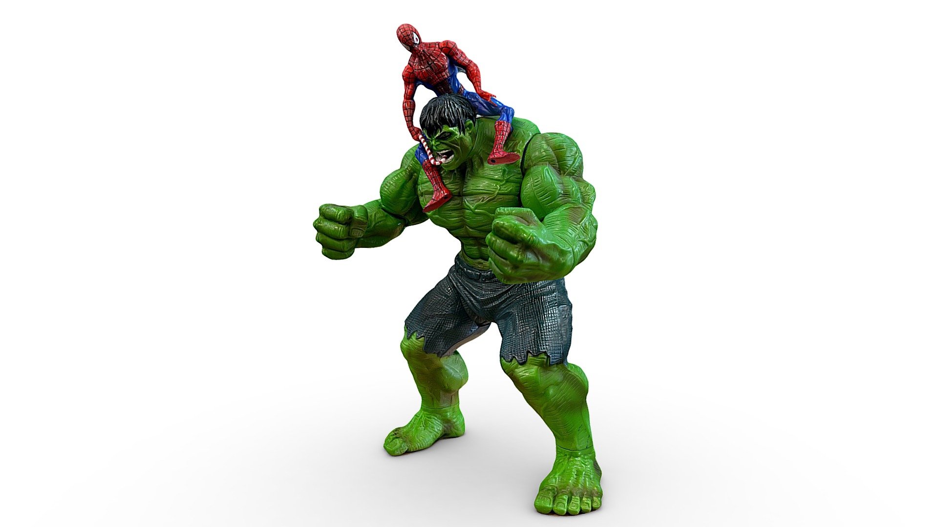 The Hulk and Spider-Man 3d model