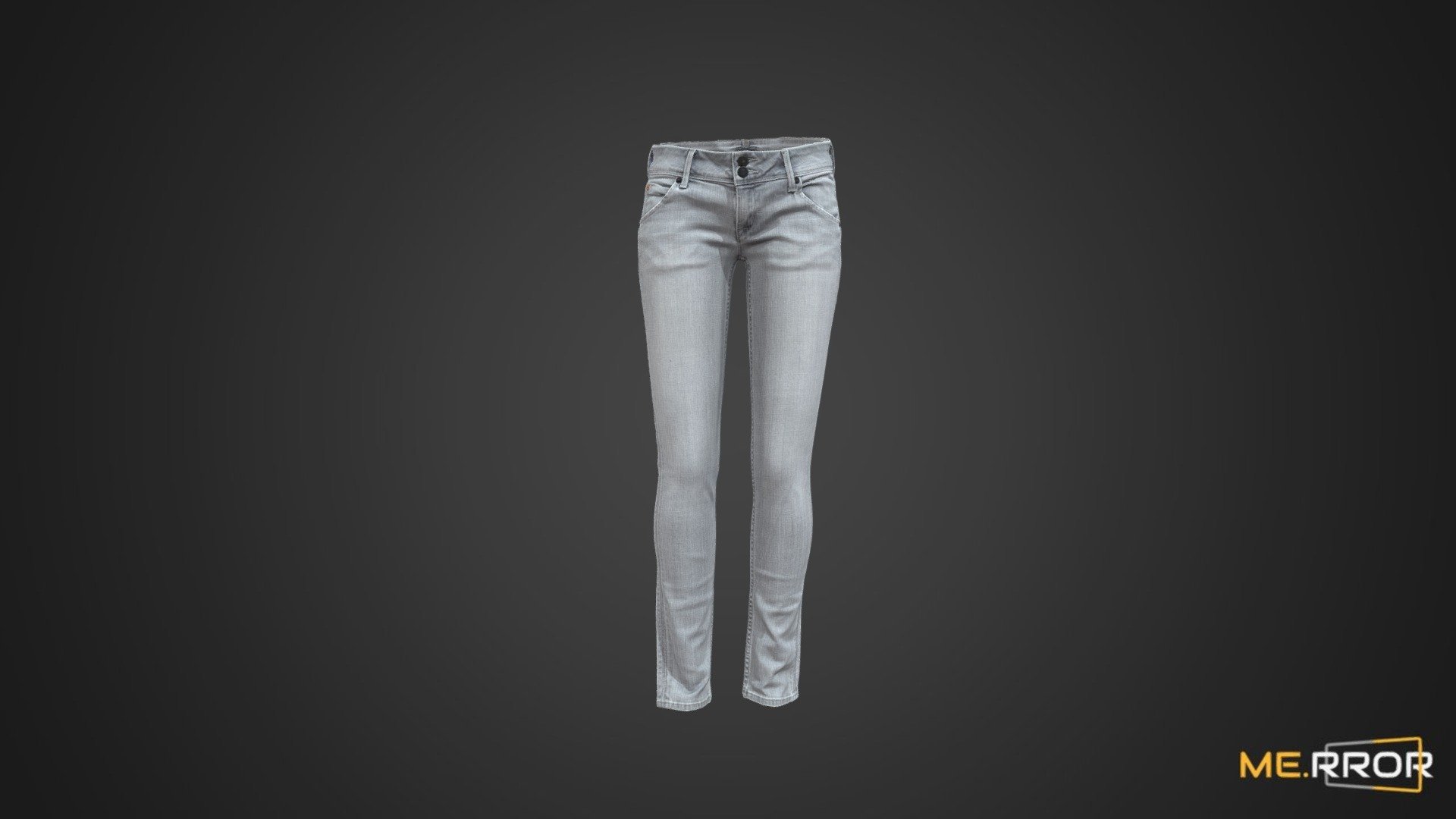 Gray Skinny Jeans 3d model