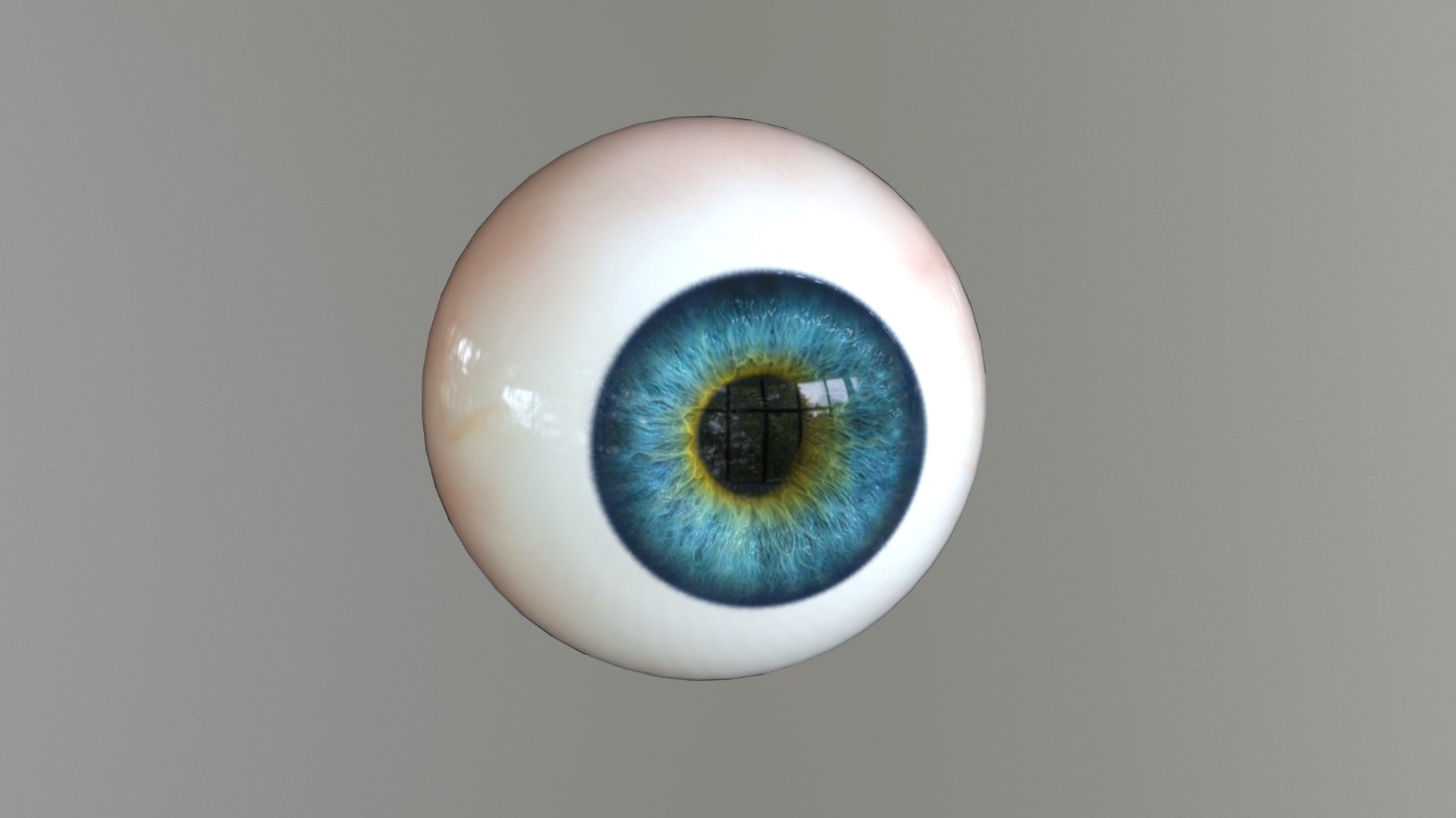 Human eyeball (try 2) high-poly 3d model