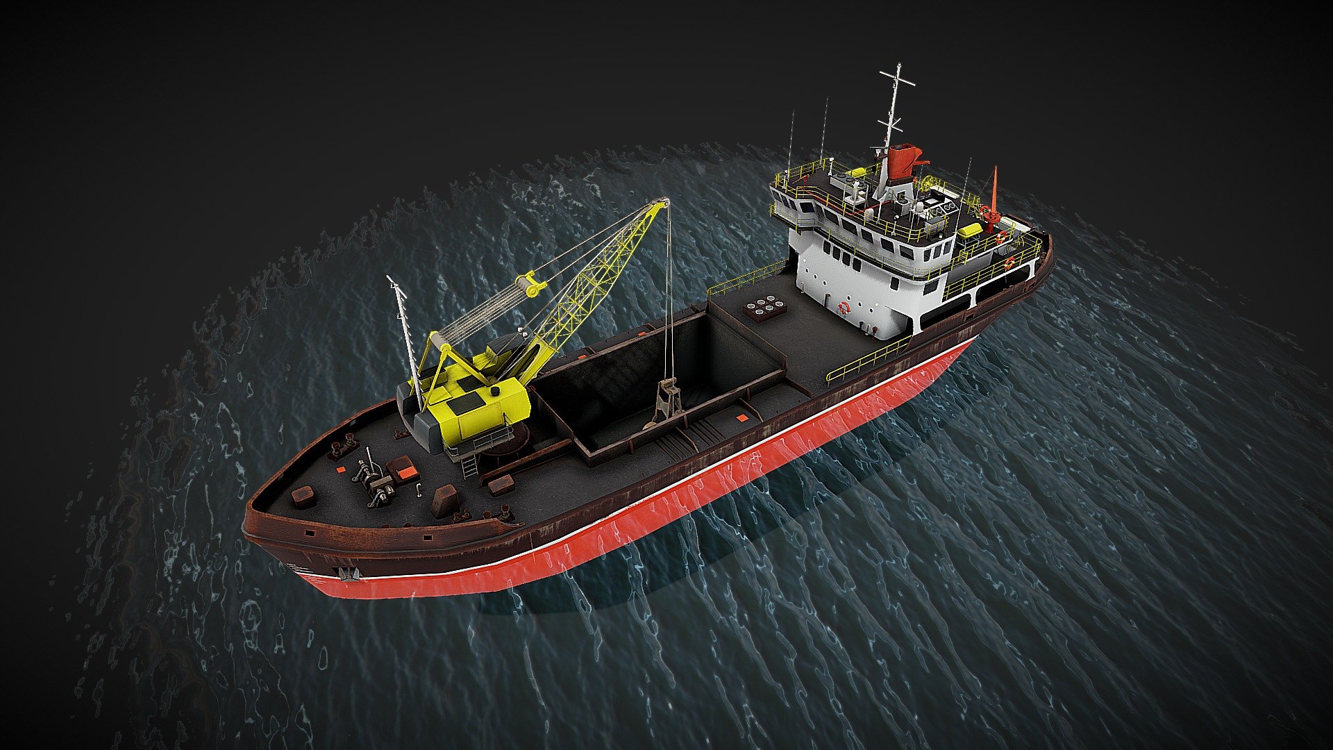 River ship 3d model