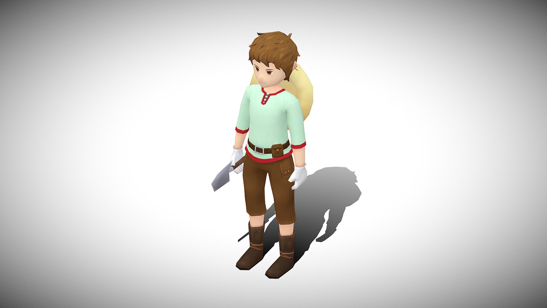 Stylized NPC 3d model