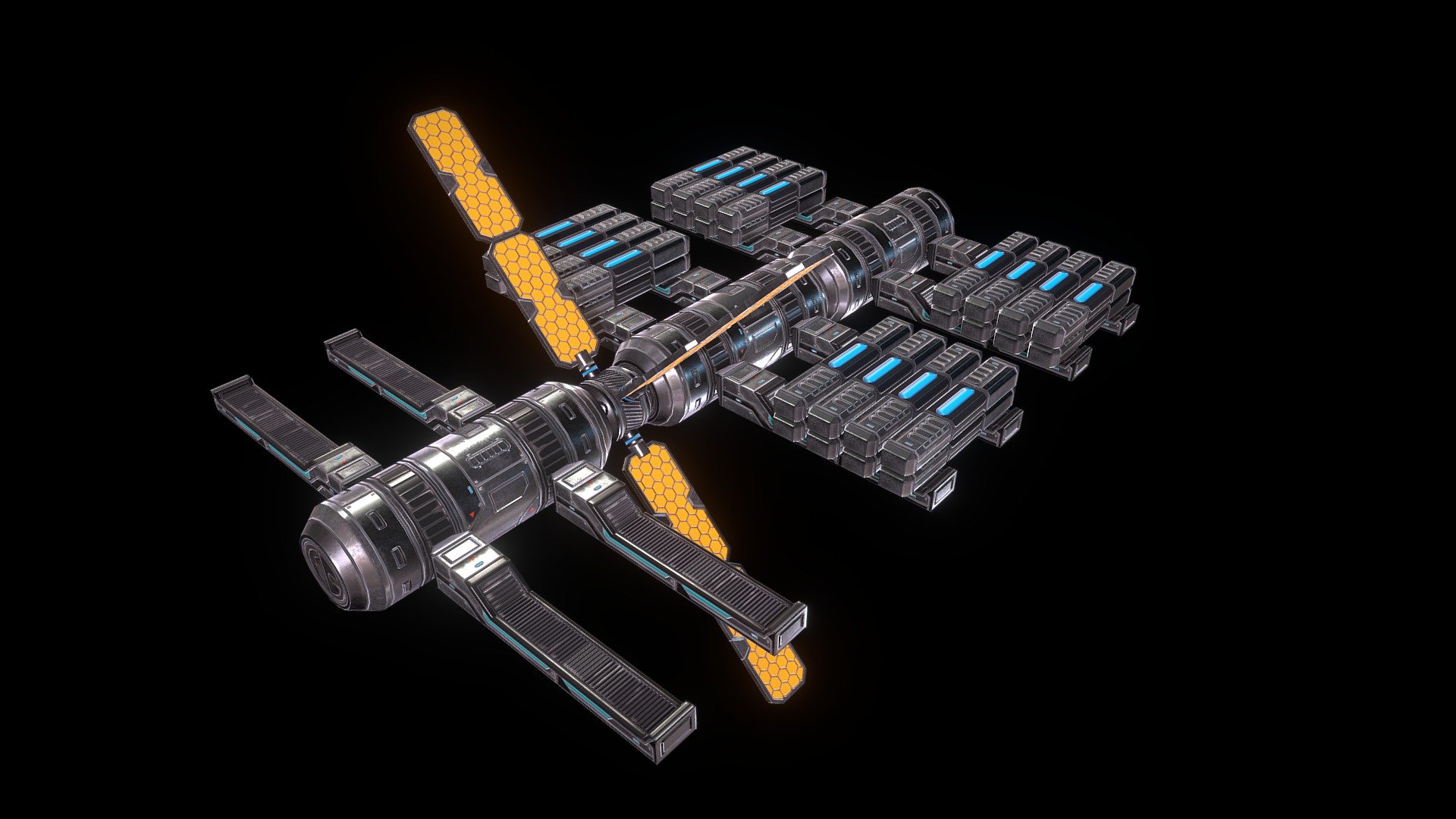 Space Stations Creator Modules Assembly 3d model