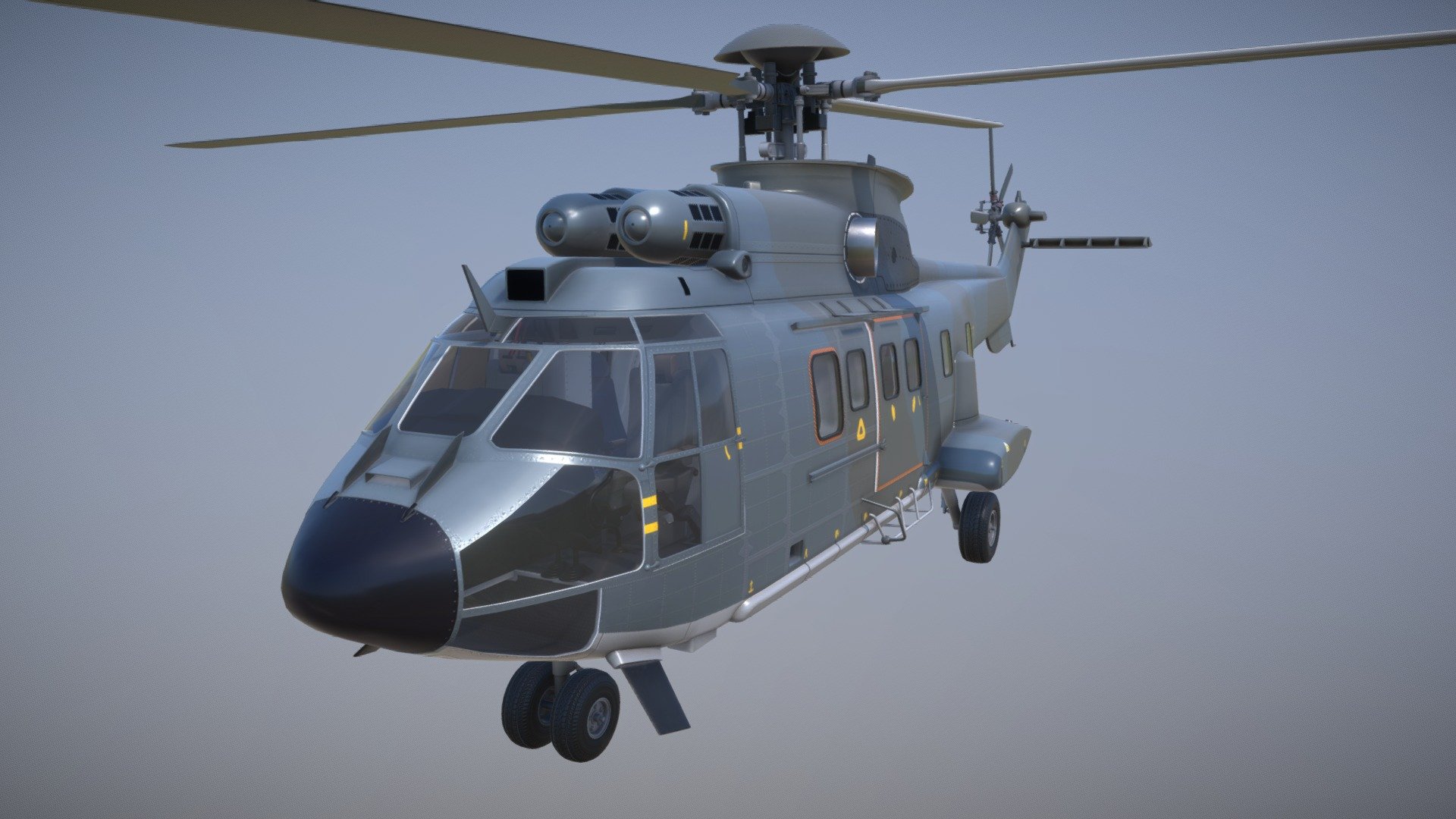 Helicopter 3d model