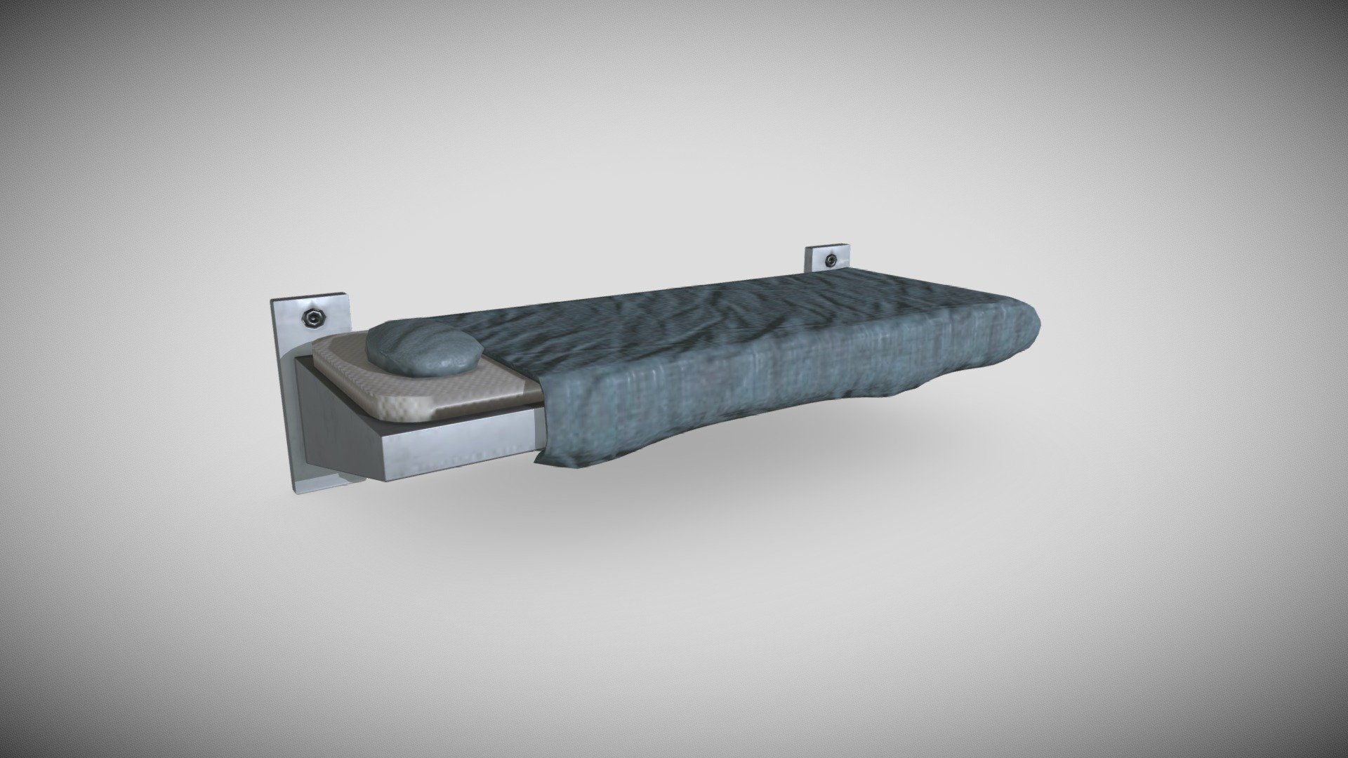 Prison Wall Bed 3d model