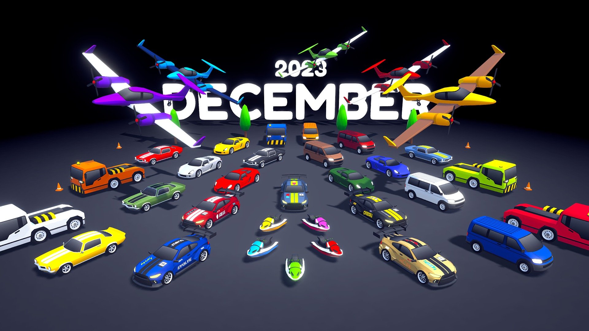 DECEMBER 2023: Arcade Ultimate Pack 3d model