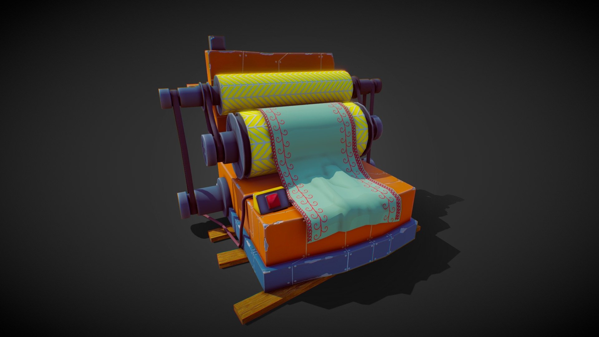 Stylized Skiver 3d model