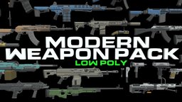 Low Poly Modern Weapon Pack I