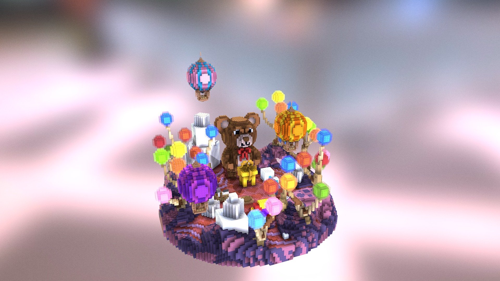 Candy compact Spawn/Lobby 3d model