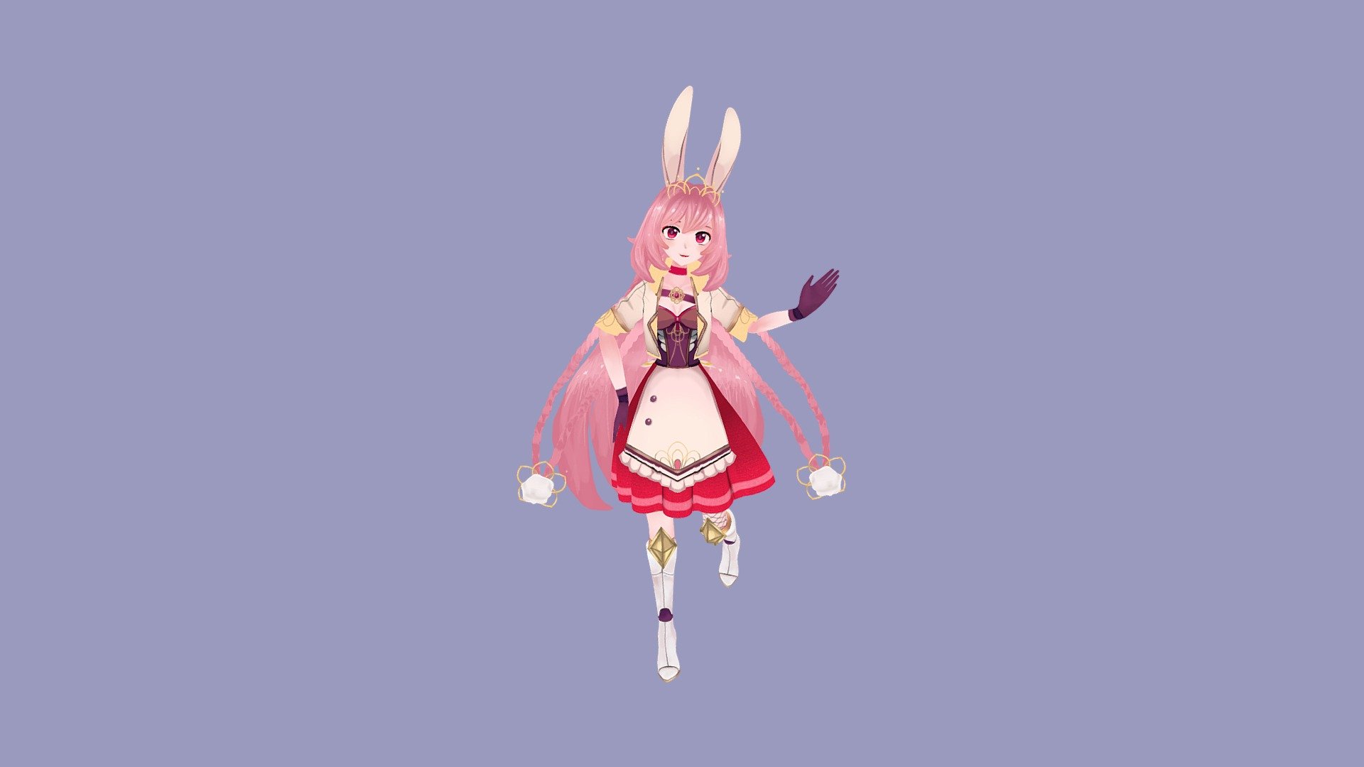 Rabbit Warrior 3d model