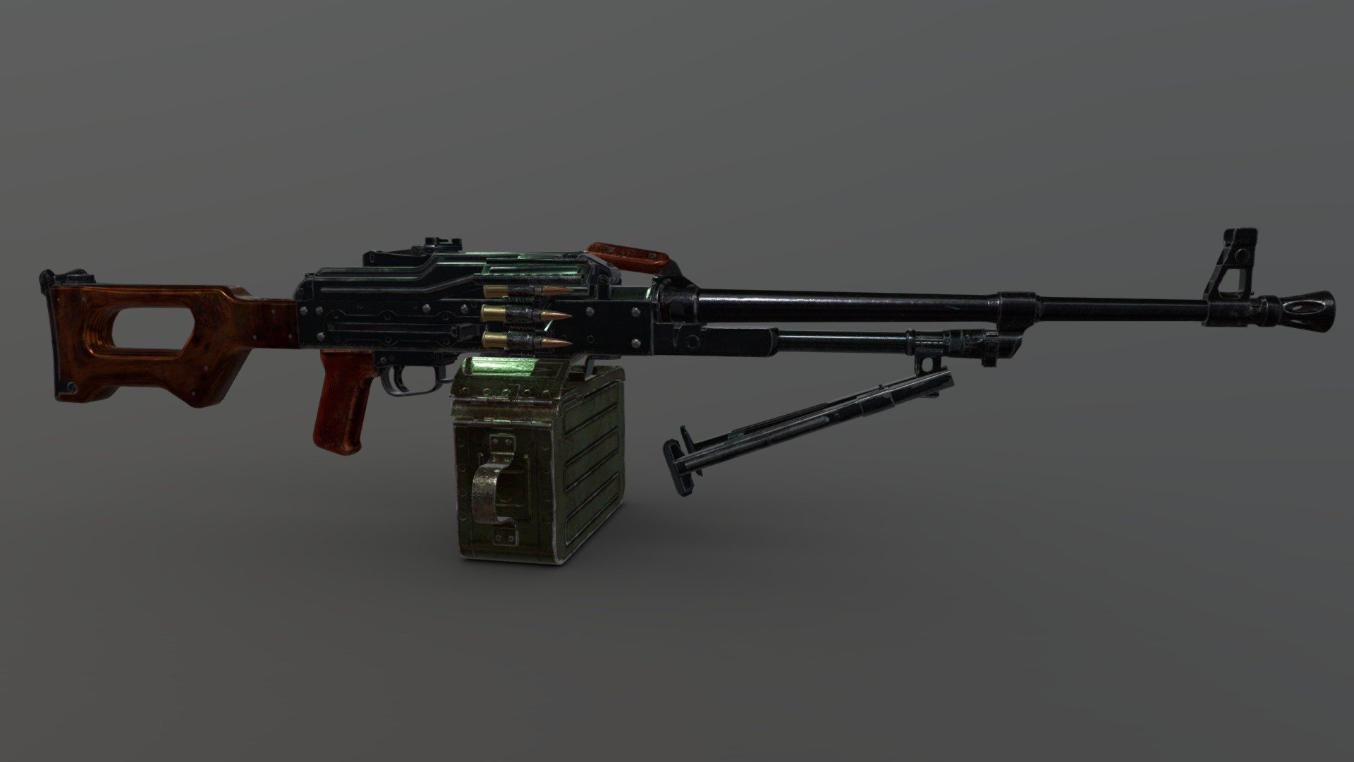 INS2] PK Machine Gun 3d model