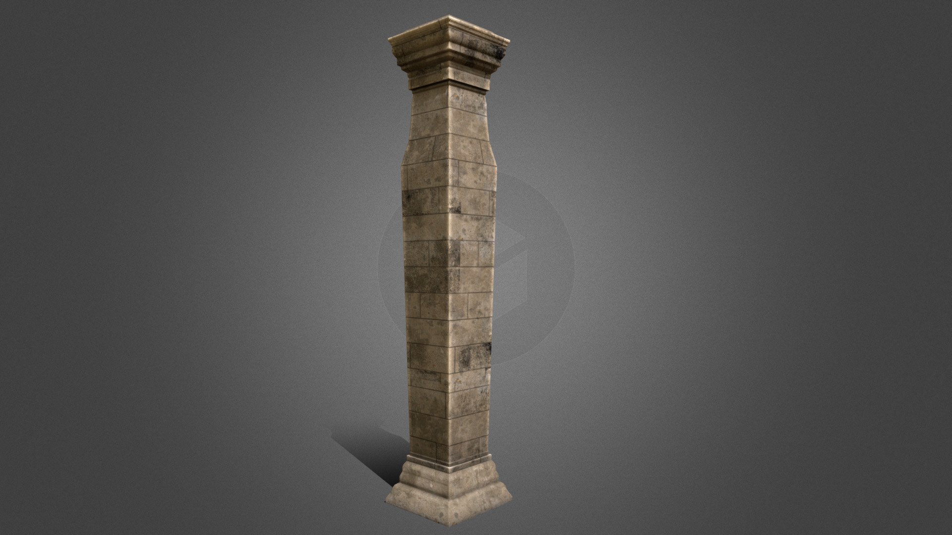 Neoegypt Palace Column 3d model