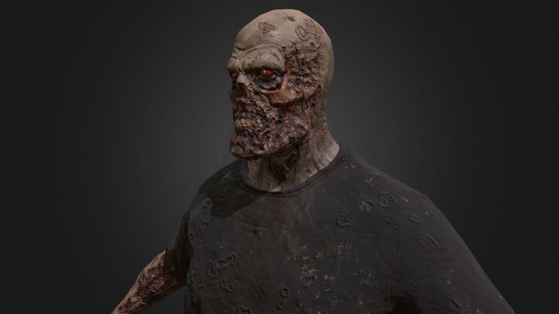 Zombie Man AC A 3d model