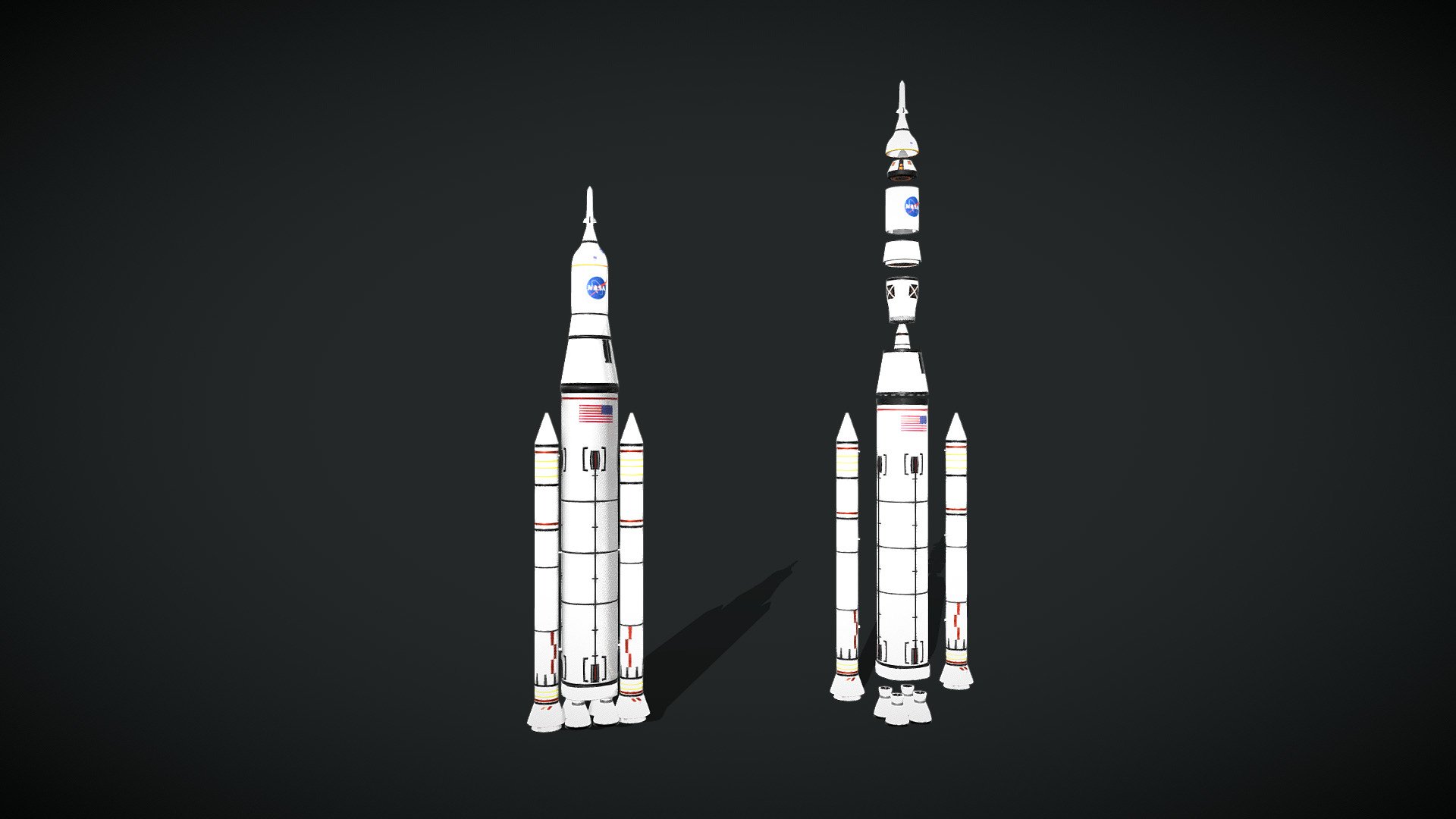 Space Launch System 3d model