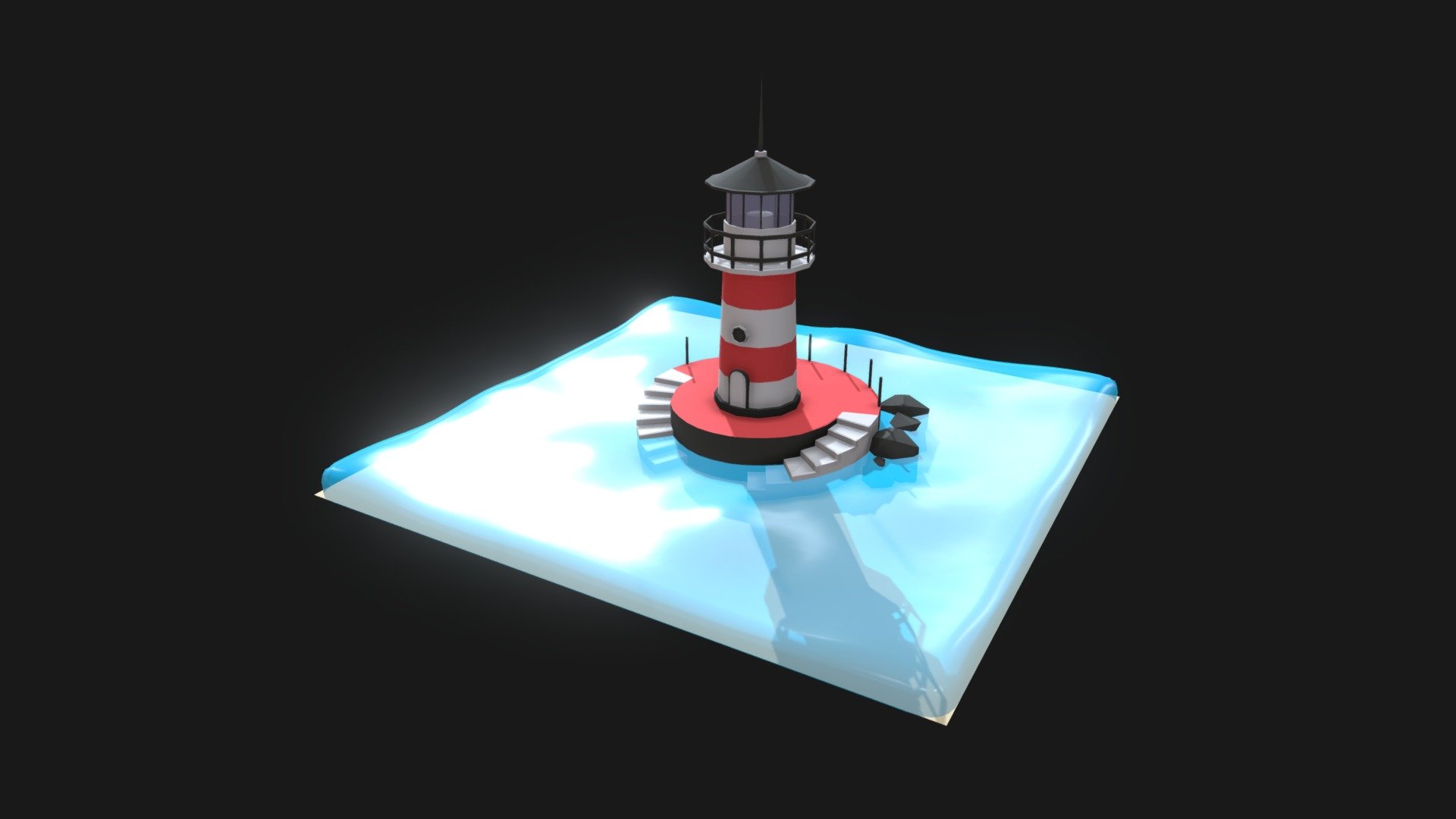 Light_ House_LowPoly 3d model