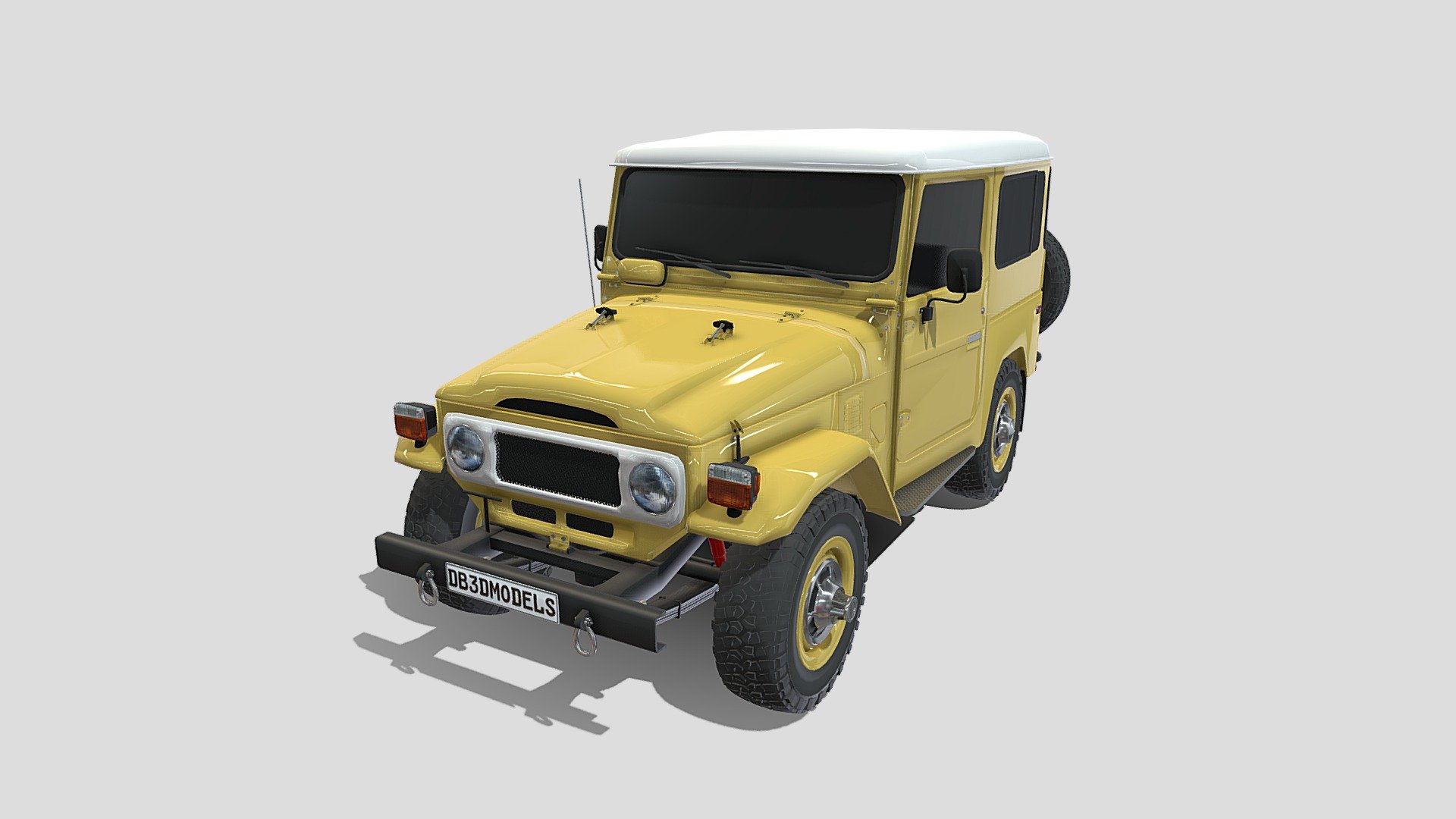 Generic 4x4 car v1 3d model