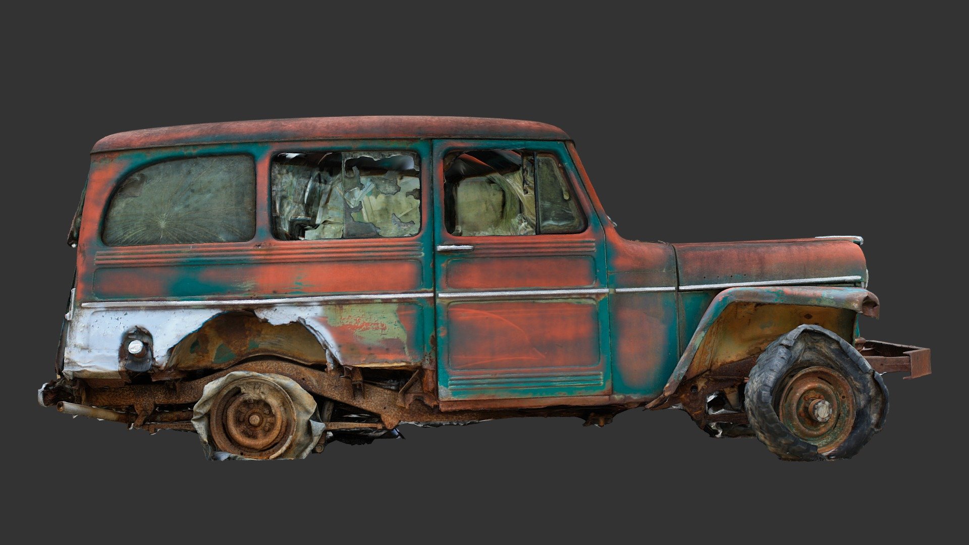 Jeep 2 (Raw 3D Scan) 3d model