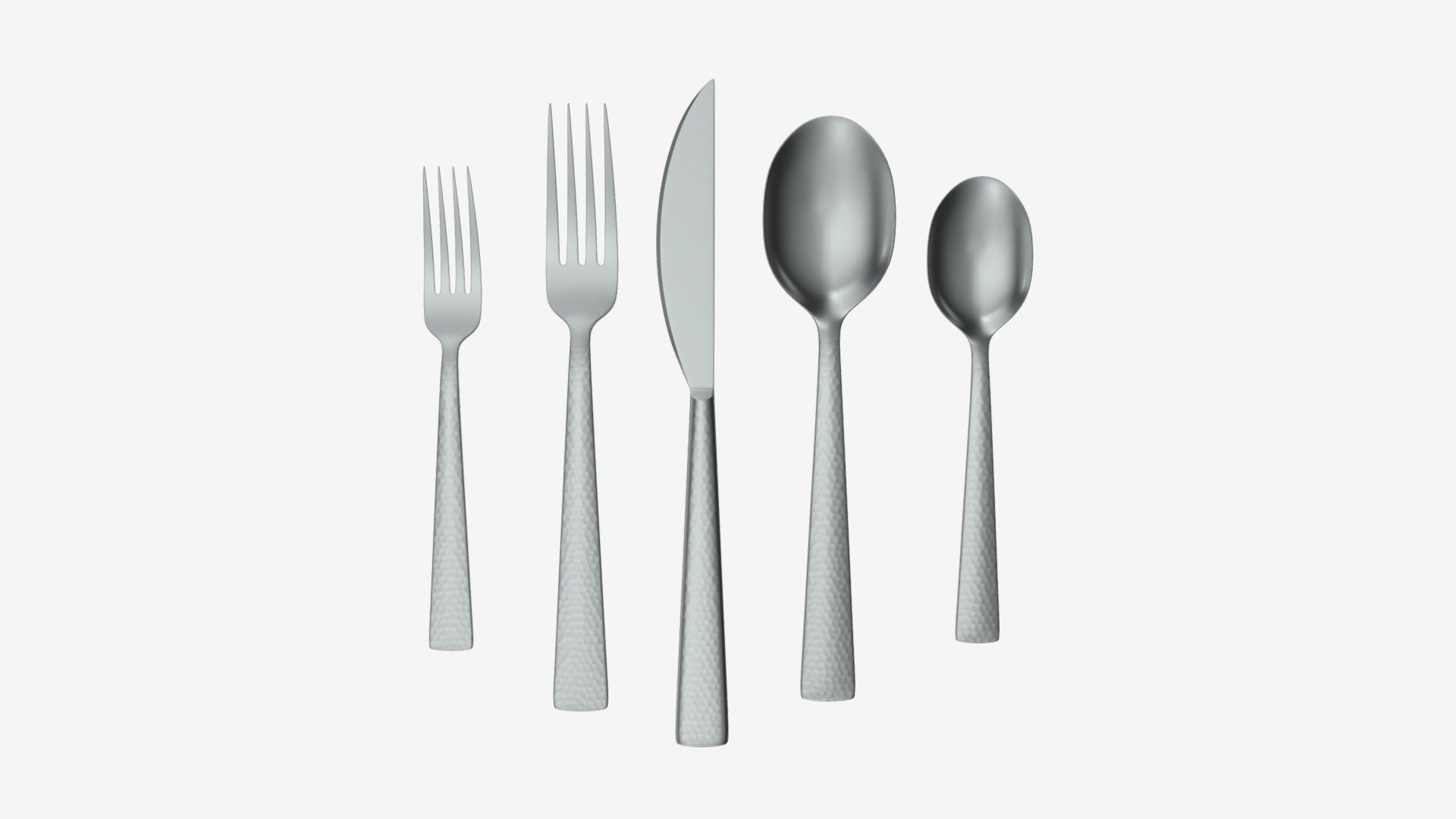 Flatware set 04 3d model