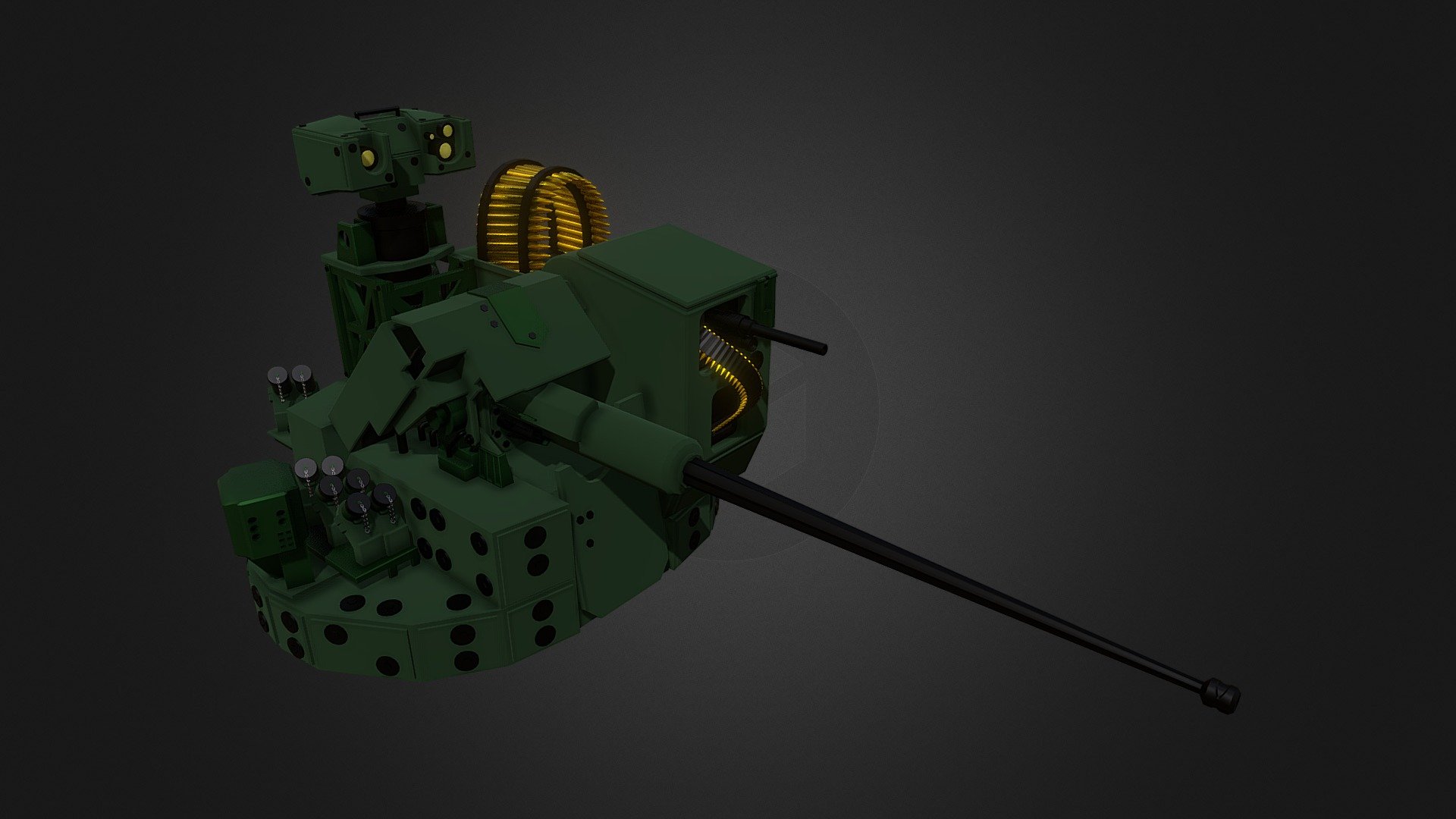 Unmanned Turret30mm Brazil(UT-30BR) 3d model